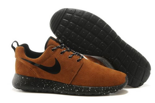 Nike Roshe Run Hyp Prm Qs Mens Shoes Fur Yellow Brown Black New Winter Cheap